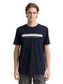 T-Shirt mit Logo Print L Regular Fit - Sky Captain Blue