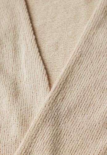Strick-Look Jacke 36 - Cotton Beige