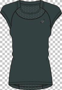 ASICS Damen Laufjacke Capsleeve Top XL in Grau