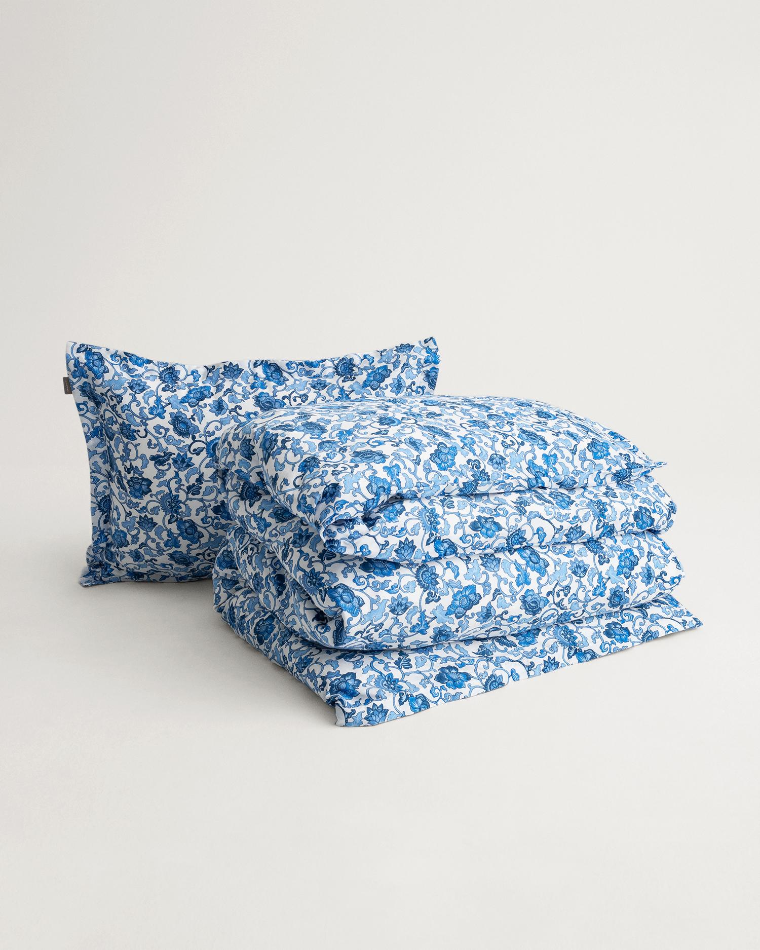Einzelbettgarnitur mit Blumenprint 155X220+80X80 - Sea Blue