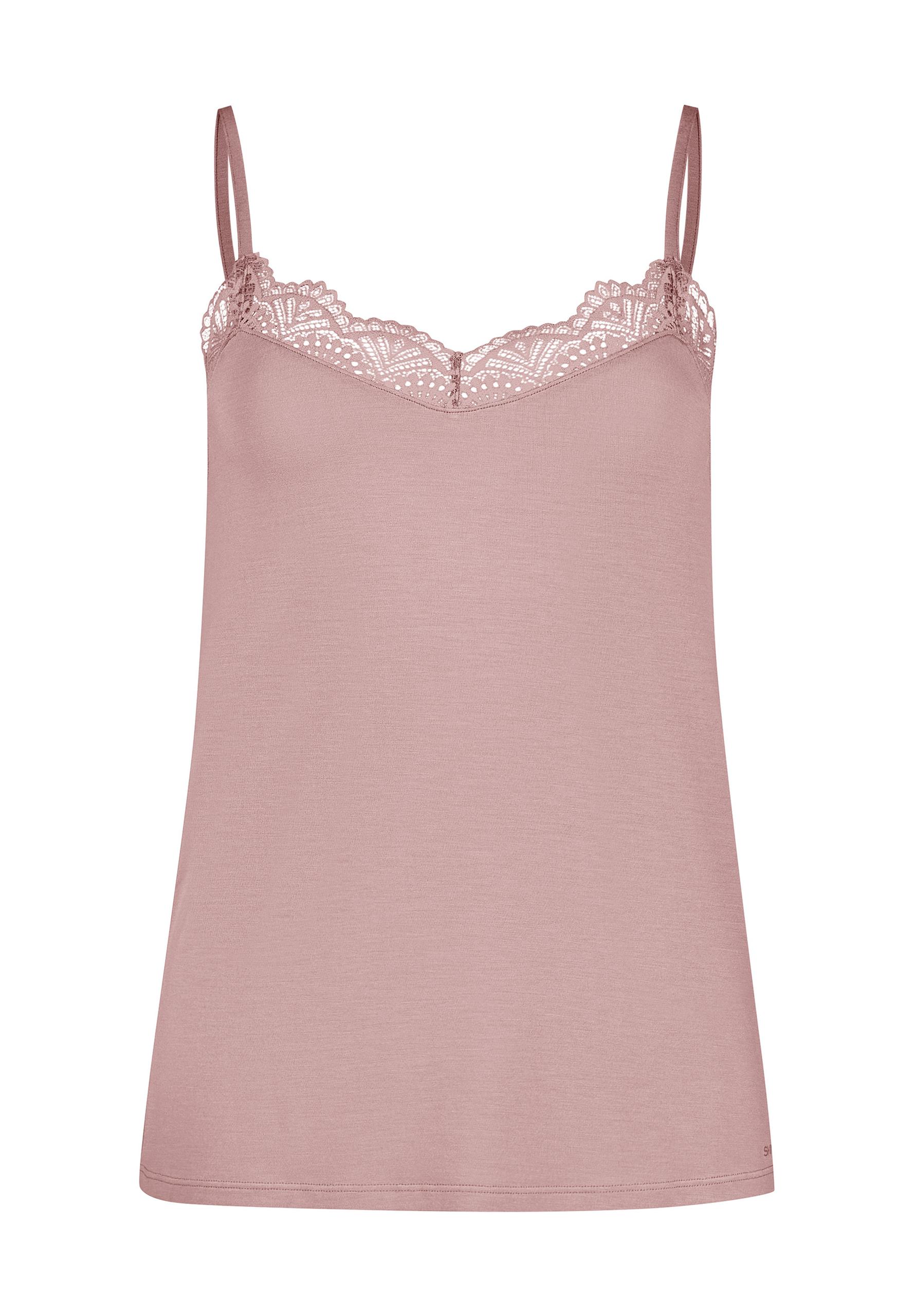 Skiny Damen Spaghettishirt Night In Mix & Match 36 - Rose Smoke