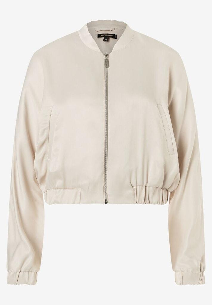 Satin-Blouson powder creme Frühjahrs-Kollektion Beige 44