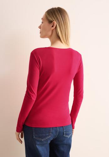 Shirt mit Rundhals L - Granita Red