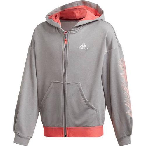 adidas Kinder UP2MV AEROREADY Loose Kapuzenjacke 128 in Grau