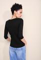 Basic T-Shirt mit 3/4 Arm 40 - Black