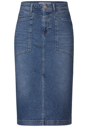 Midi Pencil Jeansrock 34 - Medium Blue Authentic