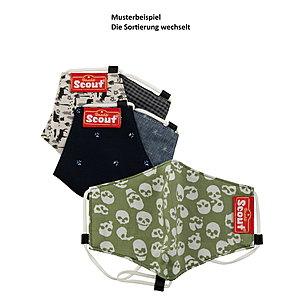 Scout Stoff Wendemasken für Kinder 3er Set Nr. 2