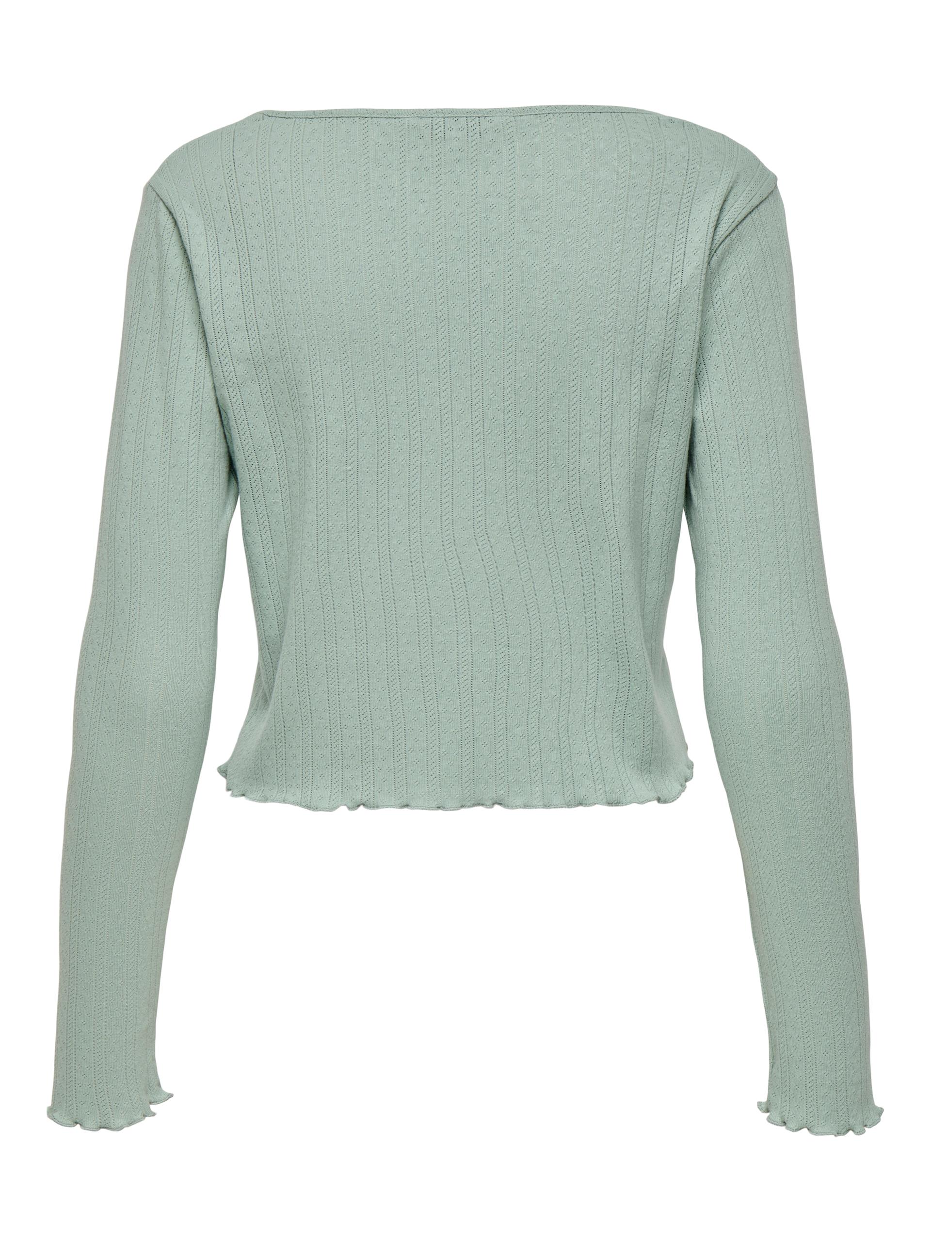 ONLCARLOTTA L/S STRING CARDIGAN JRS M Normal geschnitten - Jadeite