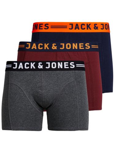JACLICHFIELD TRUNKS 3 PACK NOOS S - Burgundy