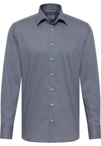 Hemd Twill Langarm 44/Langarm - 65cm MODERN FIT - Navy
