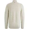 Zip jacket cotton structure knit Weiß L