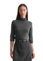Rollkragen-Longsleeve regular XS - Deep Grey Melange