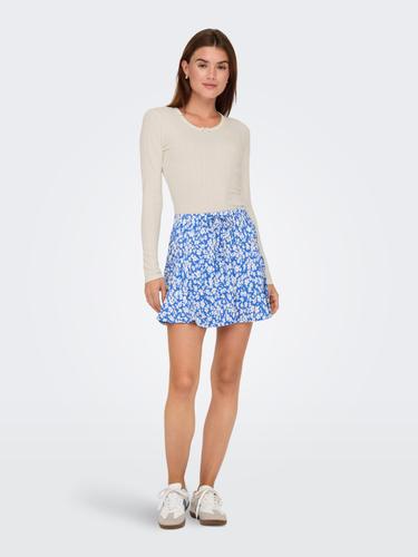 ONLLINE L/S O-NECK TOP BOX JRS S Normal geschnitten - Cloud Dancer