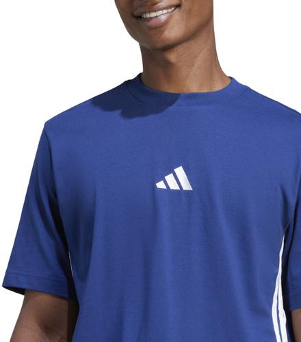 ADIDAS Herren Shirt Essentials 3-Streifen Single Jersey L in Blau