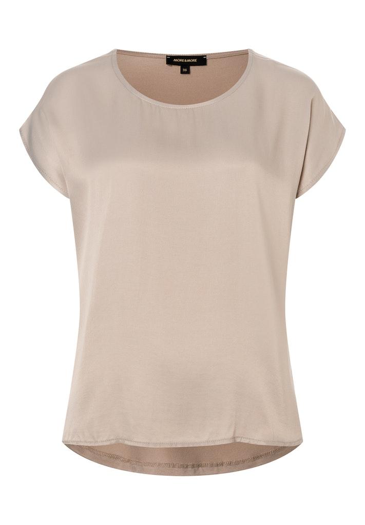 Shirt mit Satinfront sand Beige 42