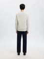 SLHDANE LS KNIT STRUCTURE CREW NECK NOOS XL Normal geschnitten - Light Grey Melange