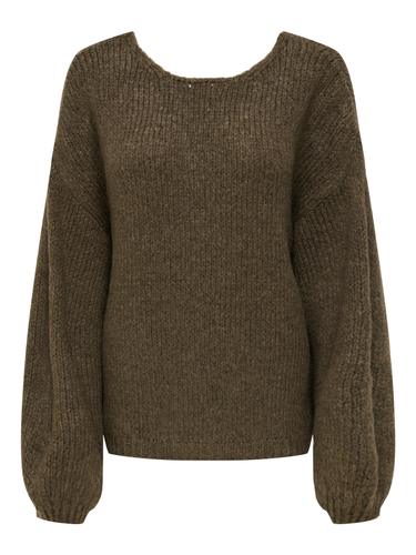 JDYDINEA L/S REVERSIBLE PULLOV. KNT NOOS XL Normal geschnitten - Shitake