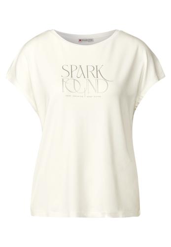 T-Shirt mit Wording Weiß 42