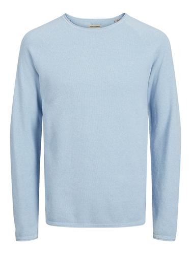 JJEHILL KNIT CREW NECK NOOS S Structure Fit - Cashmere Blue