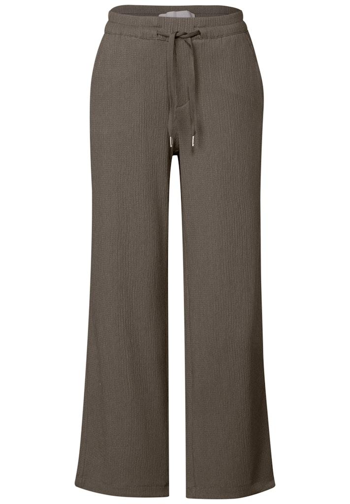 Wide Leg Hose mit Struktur Braun 36/30