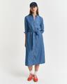Chambray Hemdblusenkleid 36 - Light Indigo