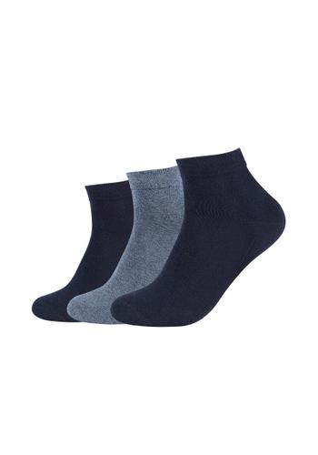 Unisex Socken (3 Paar) - Dunkelblau / 39-42