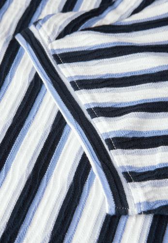 Gestreiftes Strukturshirt M - Urban Navy Blue