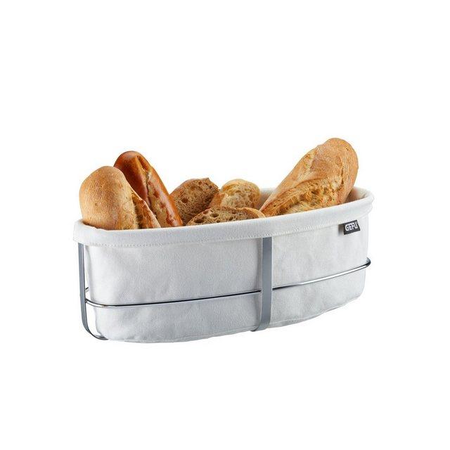 GEFU Brotkorb »Brunch Oval«, Edelstahl, (1-tlg)