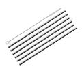 Trinkhalme STEEL gerade - 6er Set