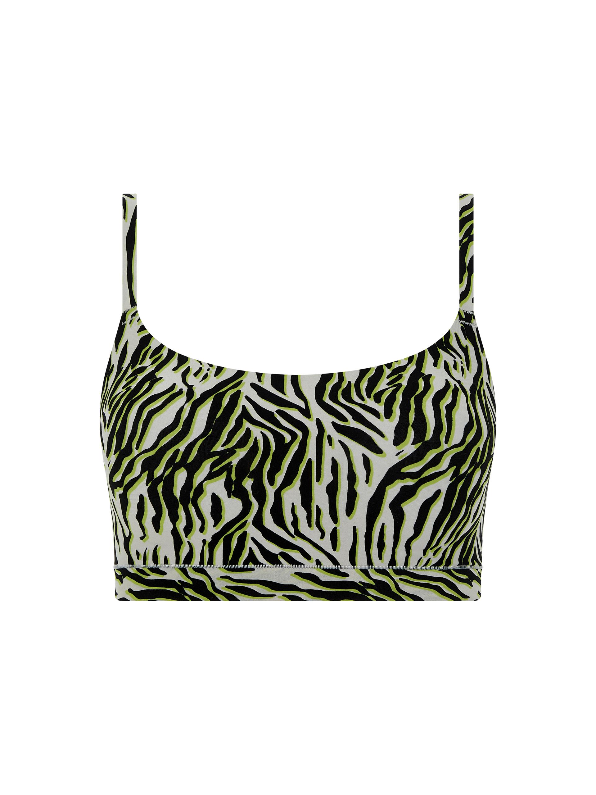 SOFTSTRETCH Bustier mit Rundhalsausschnitt XS/S - Multico Zebra Print