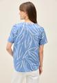 Gemusterte Baumwollbluse S - Deep Pastel Blue