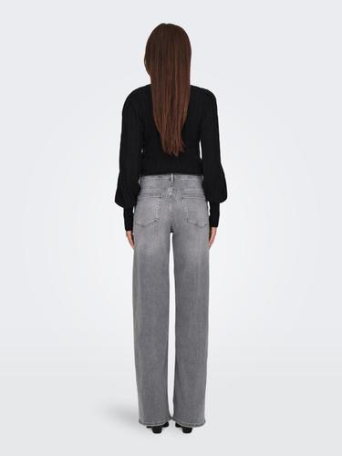 ONLMADISON BLUSH HW WID DNM REA0938 NOOS M/32 Weiter Beinschnitt - Light Grey Denim
