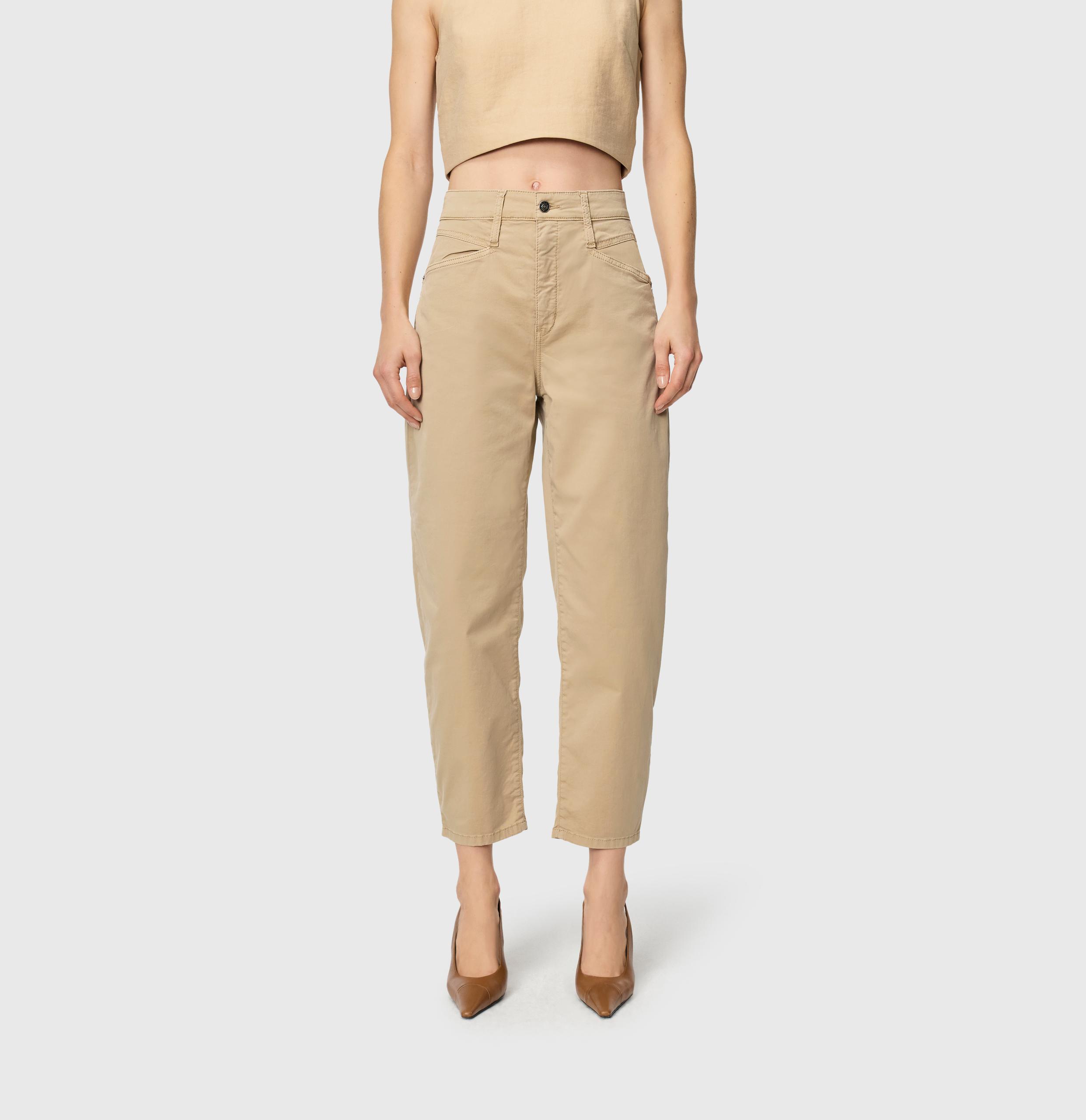 MAC JEANS - BORA, Authentic stretch gabardine 40/OL Relaxed Fit - Braun