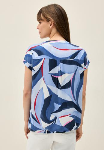 Gemustertes Blusenshirt M - Urban Navy Blue