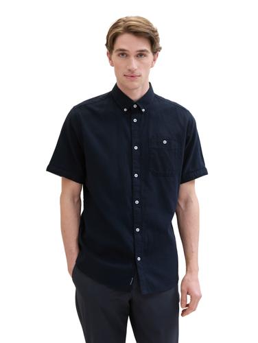 Chambray Kurzarmhemd XXXL Regular Fit - Sky Captain Blue