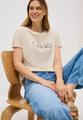 T-Shirt mit Wording XXL - Light Beige