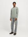 JJEHILL KNIT CREW NECK NOOS XL Structure Fit - Iceberg Green
