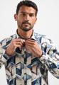 Shirt Stretch Allover Printed L Regular Fit - Night
