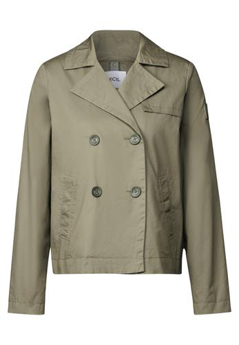 Kurze Trenchcoat L - Smooth Khaki