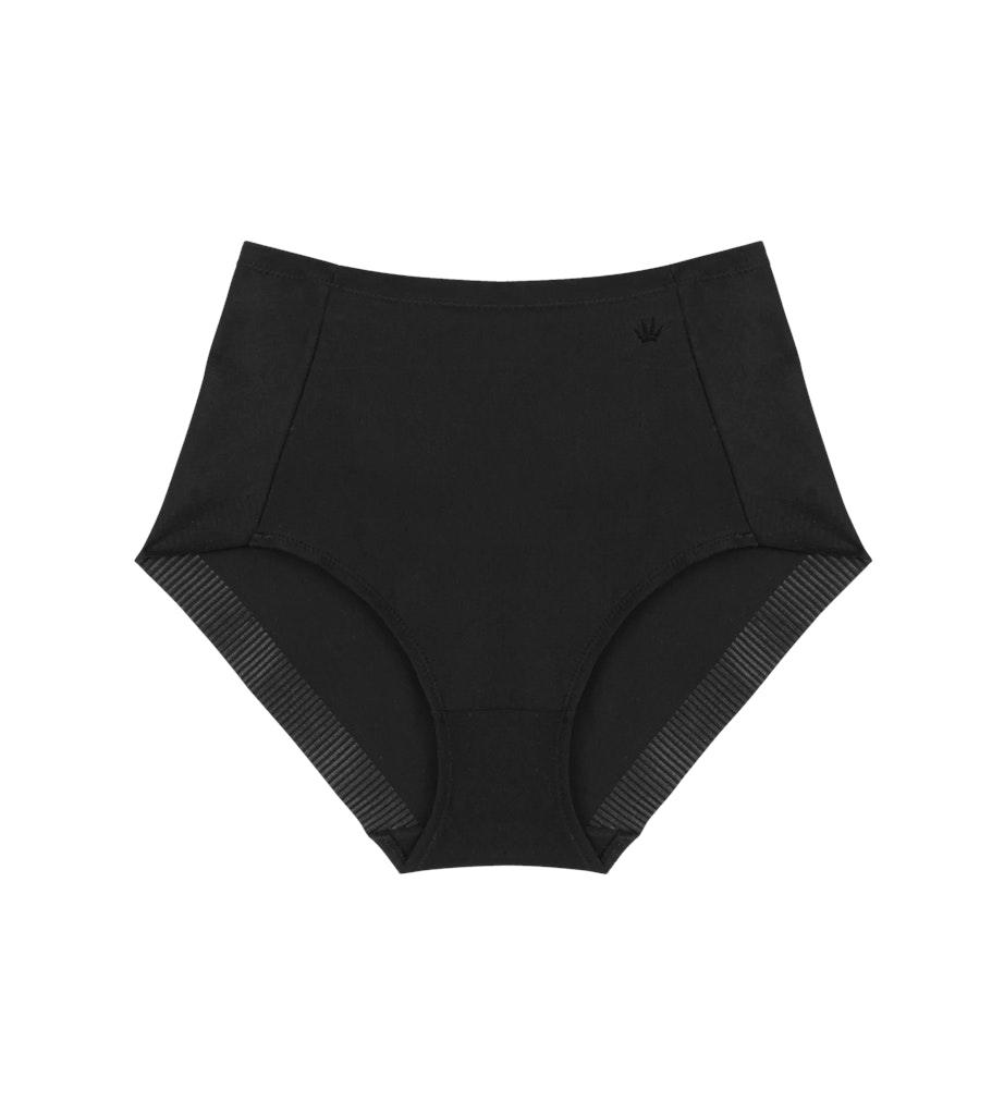Becca Extra High + Cotton Panty Schwarz 80