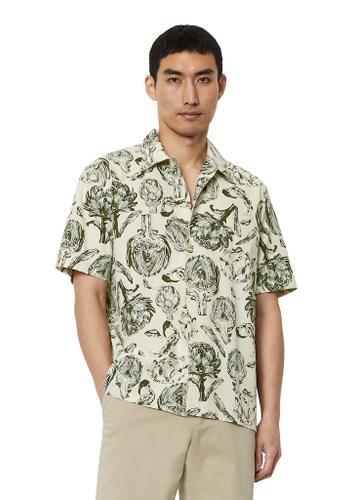 Hemd regular XL - Multi/ Linen White