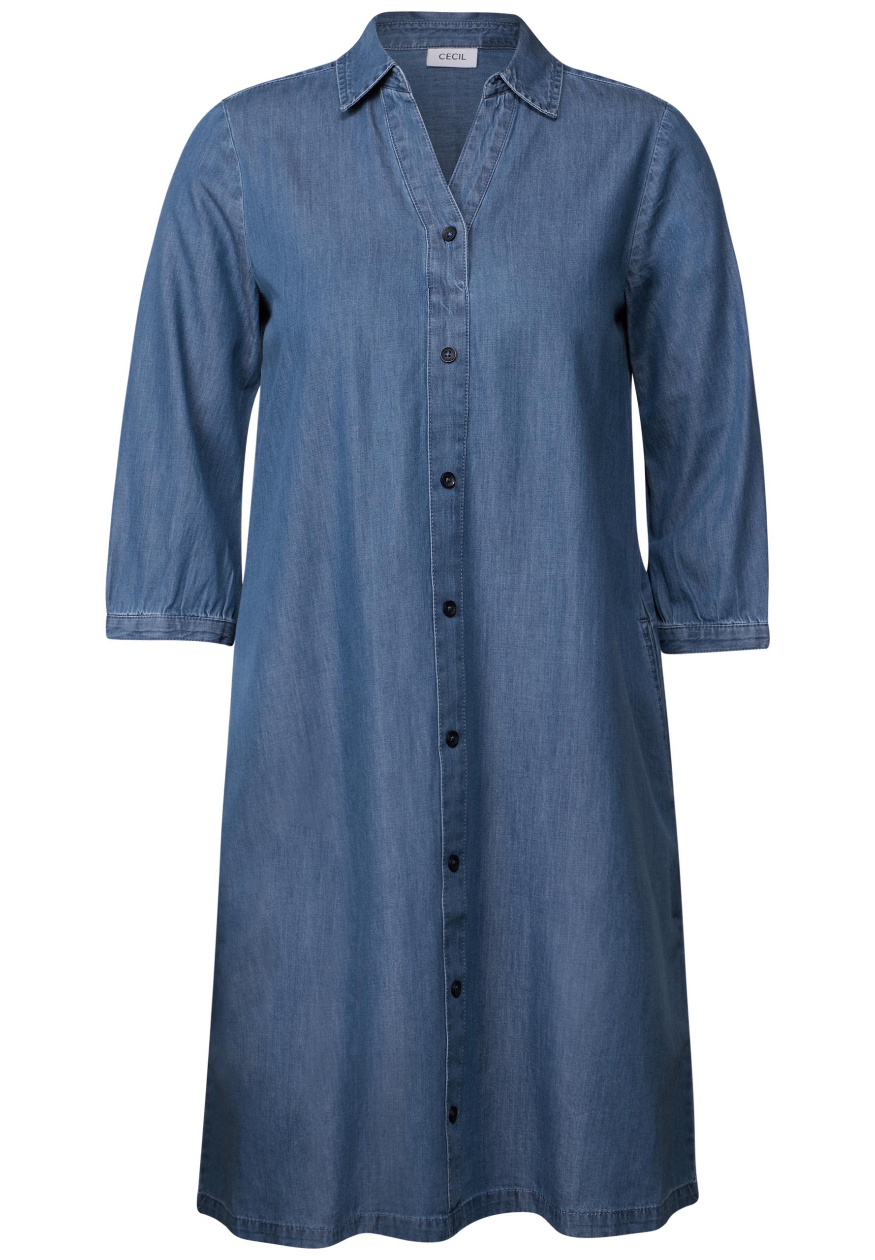 Kleid im Jeanslook S - Mid Blue Wash