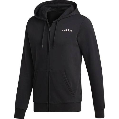 ADIDAS Herren Kapuzensweat Essentials Linear French Terry S in Schwarz
