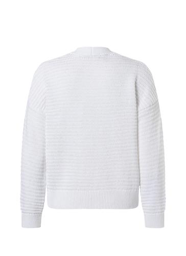 Strick Cardigan 1/1 Arm Modern Fit - Pure White