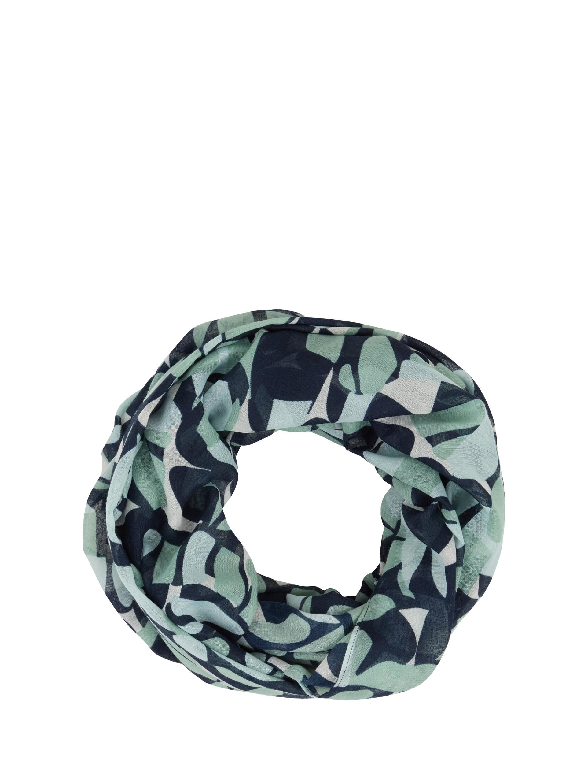 Loop-Schal mit Muster OS Regular Fit - Green Dots And Shapes Design