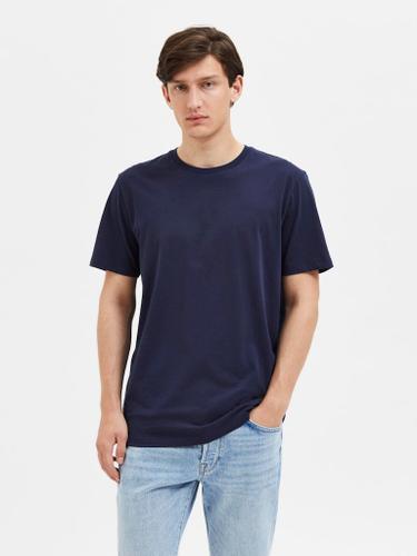 SLHASPEN SS O-NECK TEE NOOS Blau L
