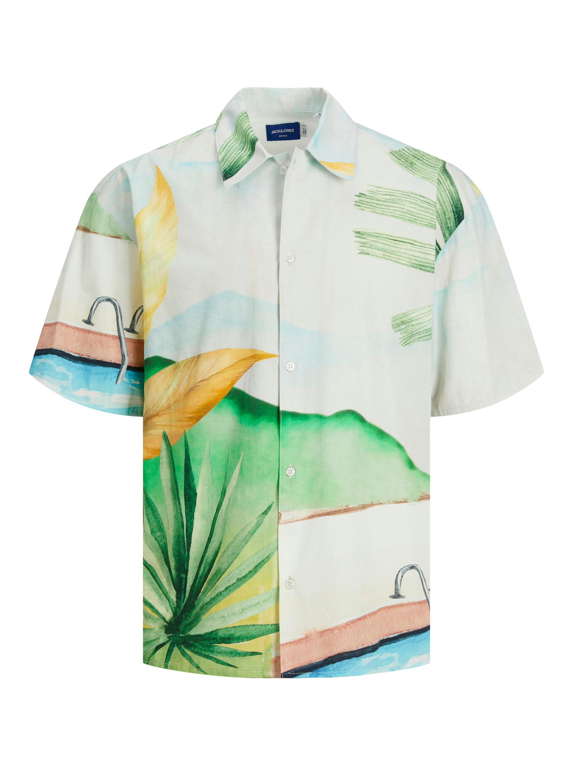 JORLANDSCAPE SHIRT SS LN L Weit geschnitten - Sky Blue