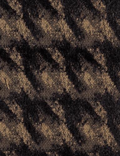 Flauschiger Strickschal OS - Sandy Beige Gemustert
