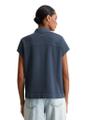 Poloshirt oversized L Oversized - Muted Blue