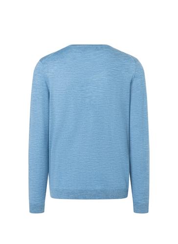 Pullover Rundhals 1/1 Arm Modern Fit - Whispering Blue